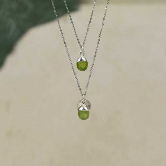 Tumbled Peridot Pendant
