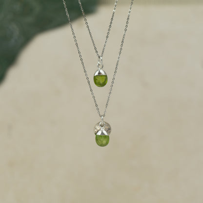 Tumbled Peridot Pendant