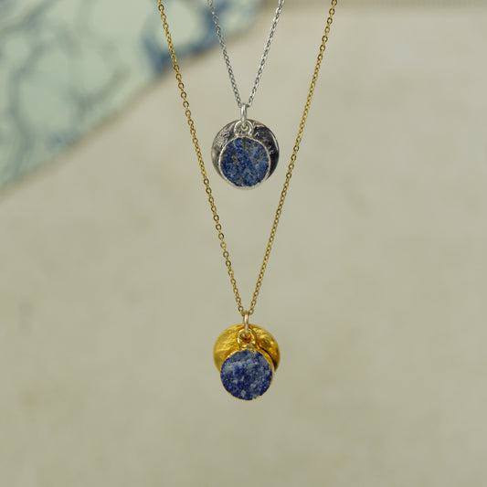Round Lapis Lazuli Pendant