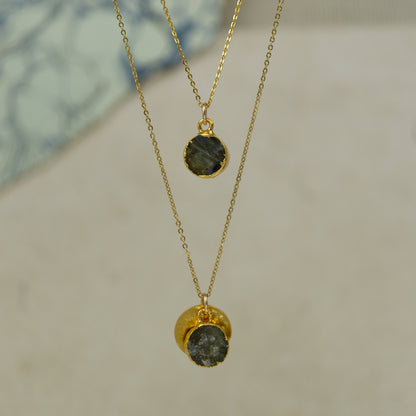 Round Labradorite Pendant