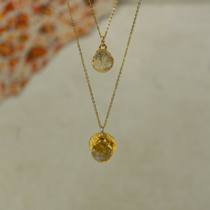 Round Citrine Pendant