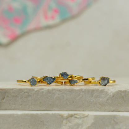 Aquamarine Stacking Ring