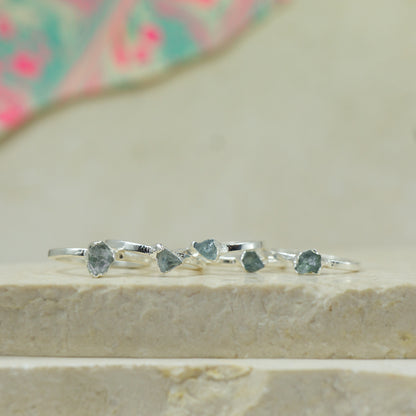 Aquamarine Stacking Ring