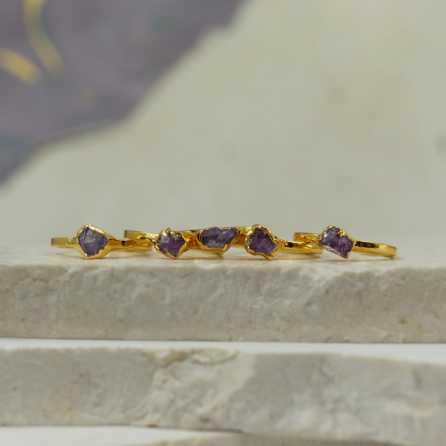 Amethyst Stacking Ring